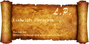 Ludwigh Perenna névjegykártya
